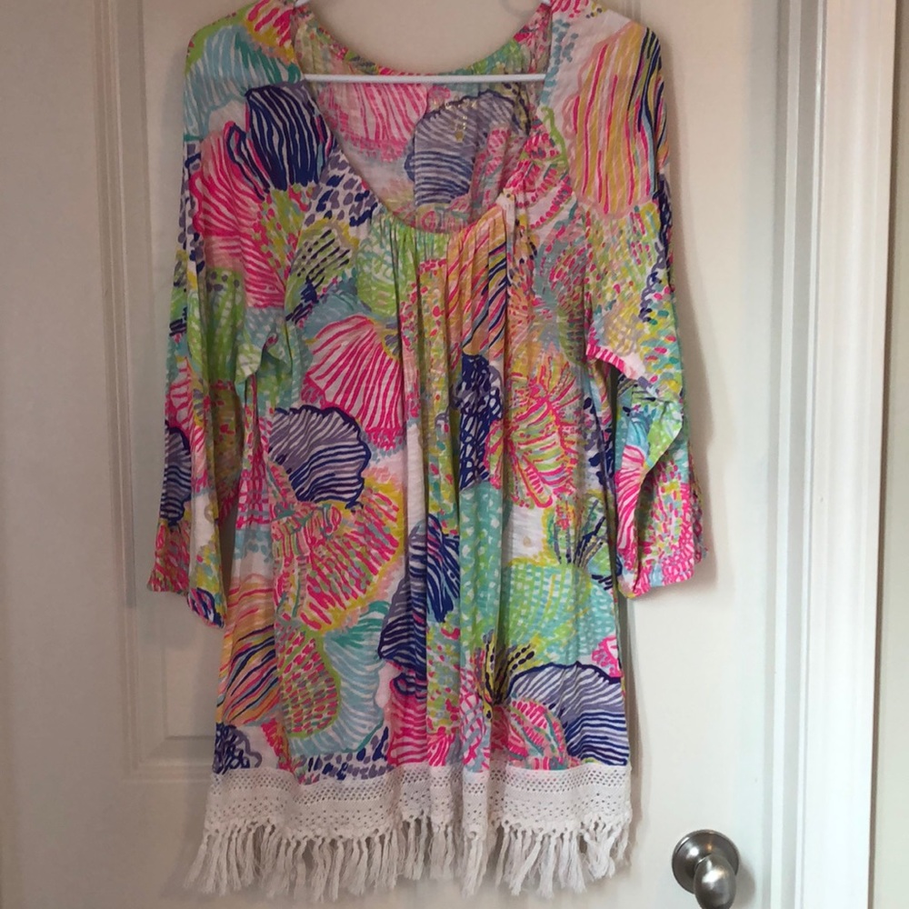 Lilly Pulitzer tunic with fringe